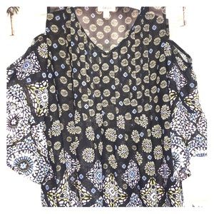 Style & Co Open Shoulder Blouse.